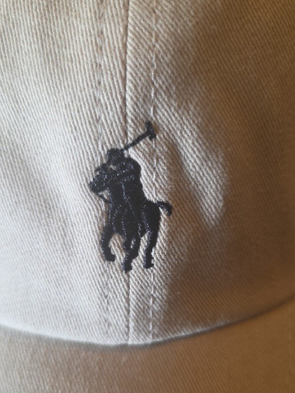 Ralph Lauren Stone Khaki Baseball Cap | Black Pony Logo | Adjustable Dad Hat - Picture 10 of 11